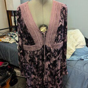 Torrid Lace-up Babydoll Dress